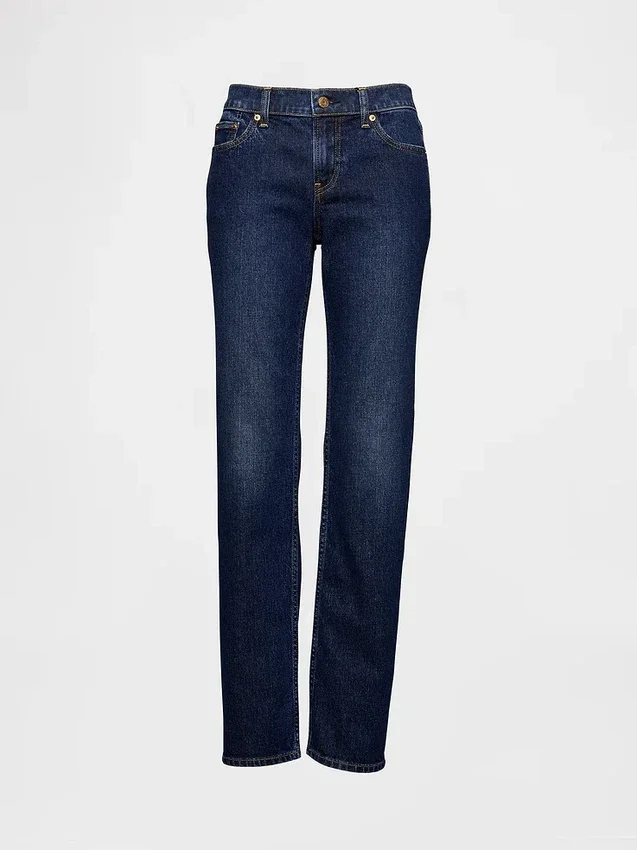 Lågmidjade 90-talsjeans med smal rak passform