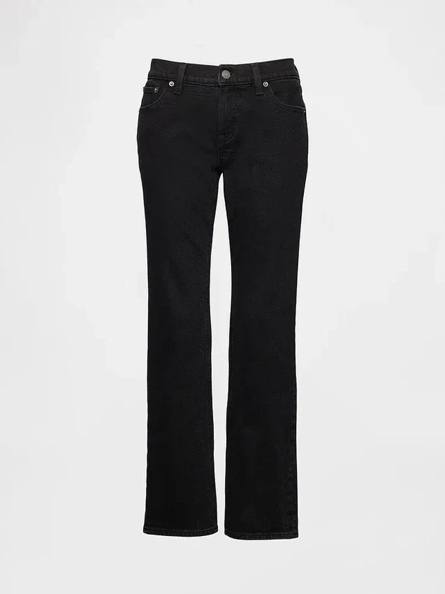 Lågmidjade 90-talsjeans med smal rak passform