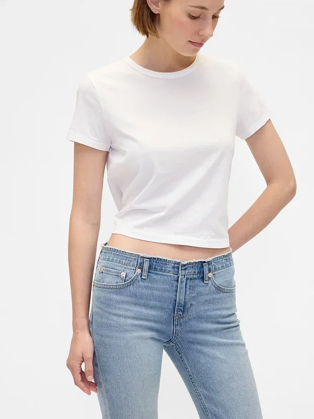 Lågmidjade 90-talsjeans med smal rak passform