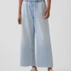 Lågmidjade, avslappnade, lösa cropped-Jeans i 90-talsstil