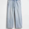 Lågmidjade, avslappnade, lösa cropped-Jeans i 90-talsstil