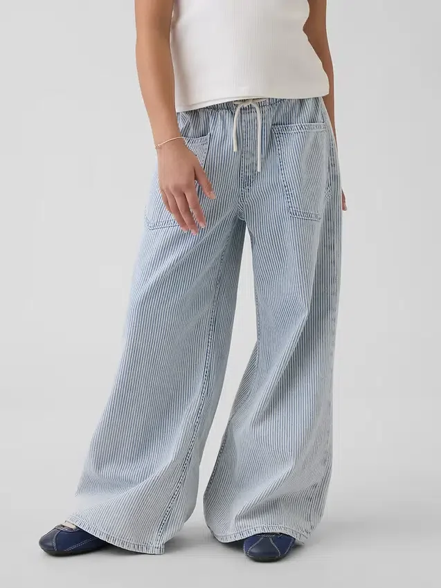 Lågmidjade, bekväma baggy-Jeans för barn