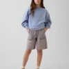 Lågmidjade, bekväma långa jeansshorts för barn