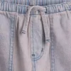 Lågmidjade, bekväma långa jeansshorts för barn