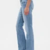 Lågmidjade, flätade fickor, långa och smala Jeans