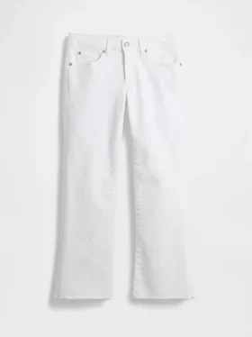 Lågmidjade, långa och smala cropped-Jeans