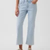 Lågmidjade, långa och smala cropped-Jeans