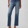 Lågmidjade, långa och smala cropped-Jeans