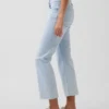 Lågmidjade, långa och smala cropped-Jeans