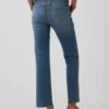 Lågmidjade, långa och smala cropped-Jeans