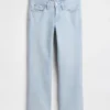 Lågmidjade, långa och smala cropped-Jeans