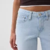 Lågmidjade, långa och smala cropped-Jeans