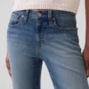 Lågmidjade, långa och smala cropped-Jeans