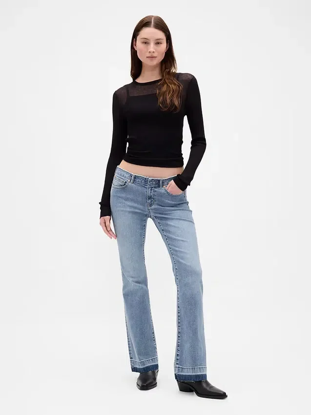 Lågmidjade, långa och smala Jeans