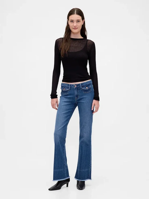 Lågmidjade, långa och smala Jeans