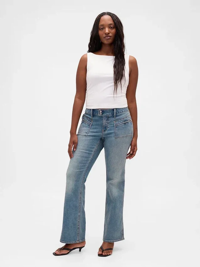 Lågmidjade, långa och smala Jeans
