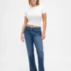 Lågmidjade, långa och smala Jeans