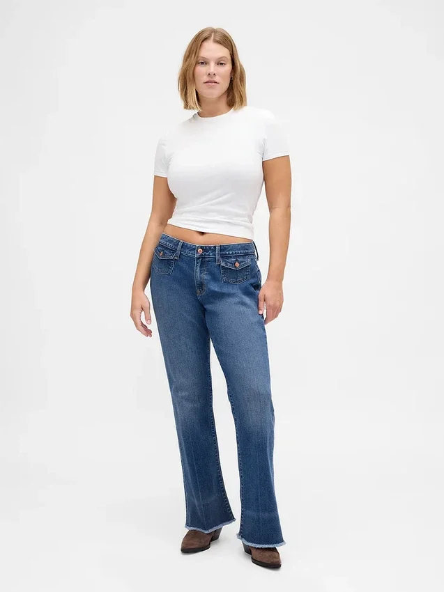 Lågmidjade, långa och smala Jeans