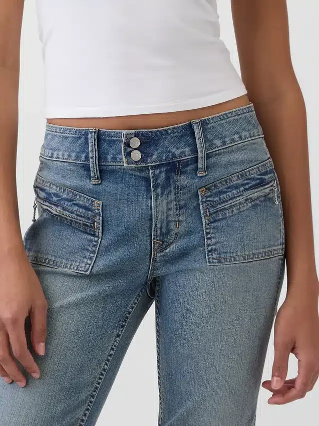 Lågmidjade, långa och smala Jeans