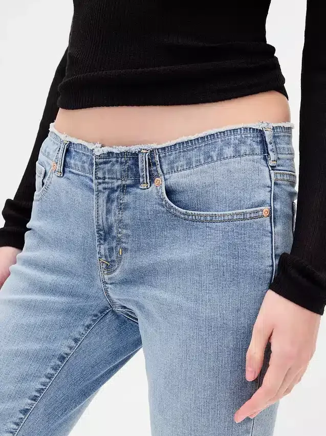 Lågmidjade, långa och smala Jeans