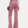 Lågmidjade, långa och smala jeans i corduroy