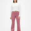 Lågmidjade, långa och smala jeans i corduroy