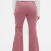 Lågmidjade, långa och smala jeans i corduroy
