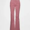 Lågmidjade, långa och smala jeans i corduroy