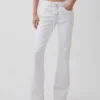 Lågmidjade, långa och smala Jeans med snörning