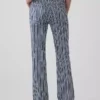 Lågmidjade, långa och smala randiga Jeans