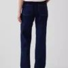 Lågmidjade, lösa jeans i 90-talsstil