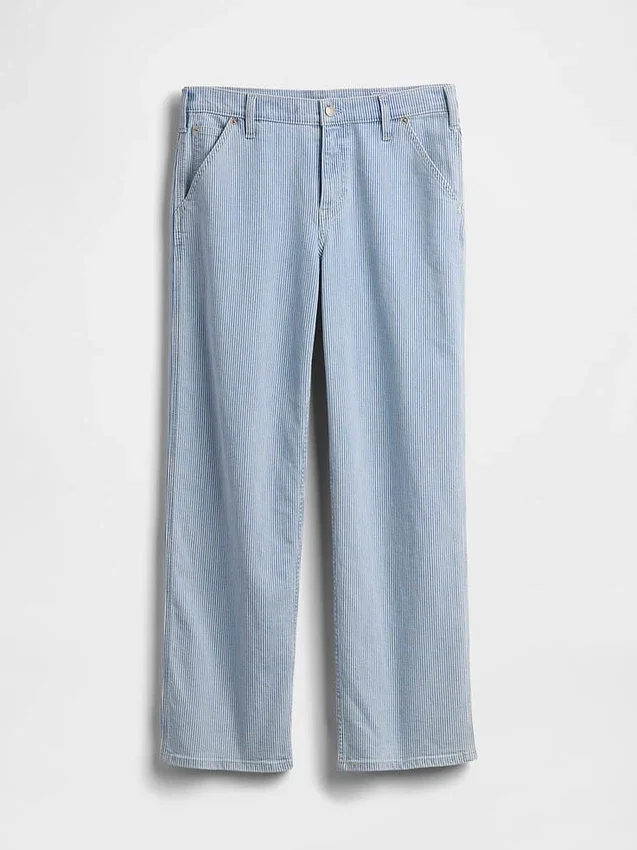 Lågmidjade, lösa jeans i 90-talsstil