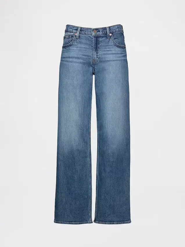 Lågmidjade, lösa jeans i 90-talsstil