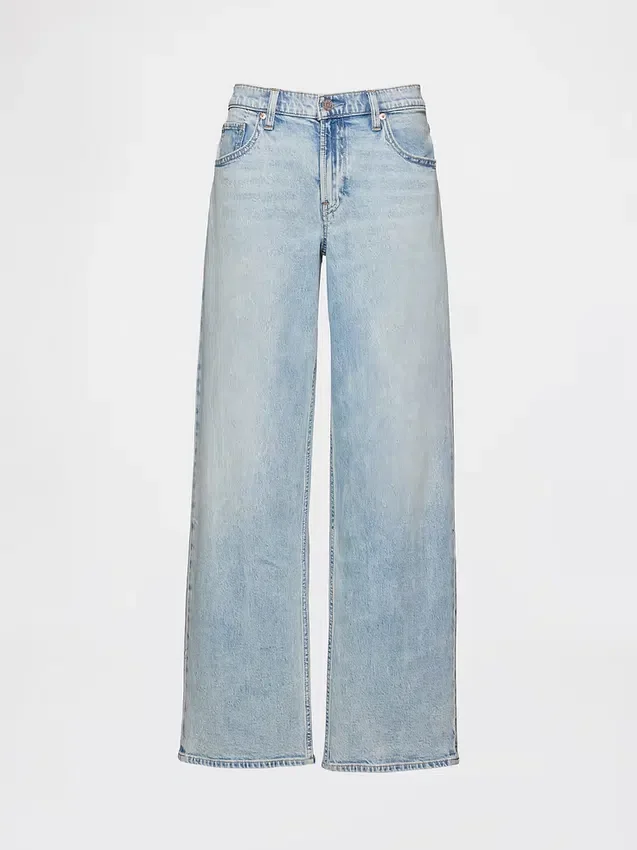Lågmidjade, lösa jeans i 90-talsstil