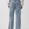 Lågmidjade, lösa jeans med sidostriper i 90-talsstil