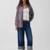 Lågmidjade, lösa och bekväma cropped-Jeans i 90-talsstil