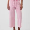 Lågmidjade, lösa och bekväma cropped-Jeans i 90-talsstil
