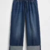 Lågmidjade, lösa och bekväma cropped-Jeans i 90-talsstil