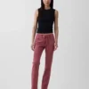 Lågmidjade, snörda 90-talsinspirerade smala raka Jeans