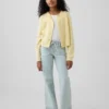 Lågmidjade, snörda jeans med avslappnad utsvängd passform för barn