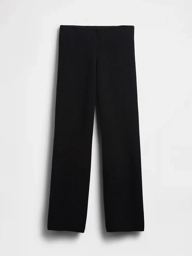 Lågmidjade tröjor i bomullsblandning med bootcut-passform
