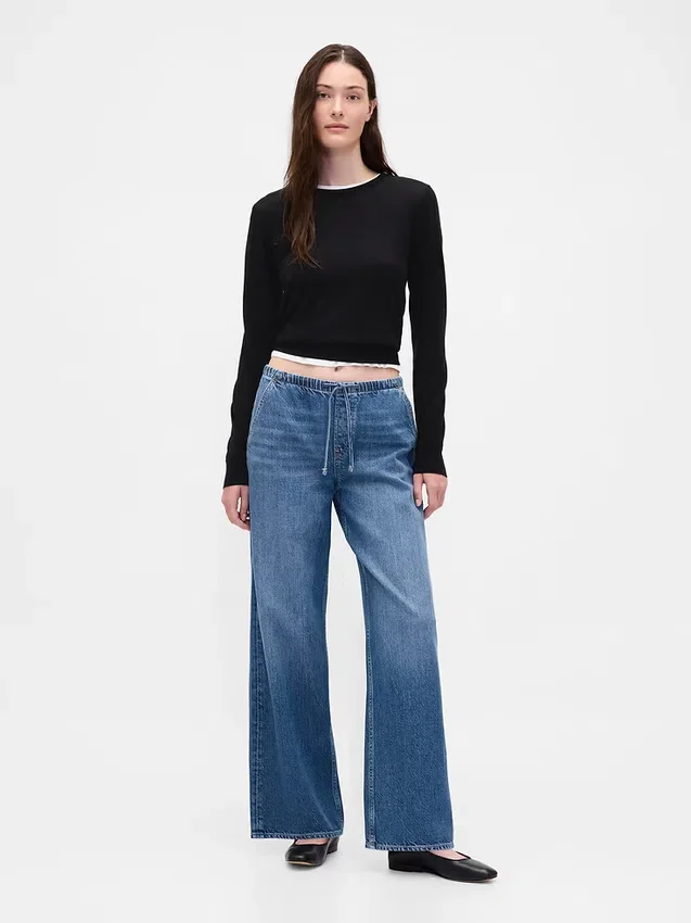 Lågmidjade, ultramjuka, avslappnade 90-talsjeans