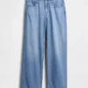 Lågmidjade, ultramjuka, lösa jeans i 90-talsstil