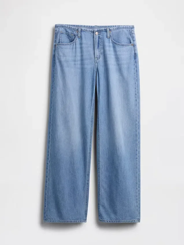 Lågmidjade, ultramjuka, lösa jeans i 90-talsstil