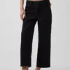 Lågt sittande, avslappnade cropped-Jeans