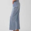 Lågt sittande, avslappnade cropped-Jeans