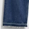 Lågt sittande, avslappnade cropped-Jeans