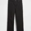 Lågt sittande, avslappnade cropped-Jeans