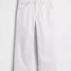 Lågt sittande, avslappnade cropped-Jeans