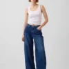 Lågt sittande, extra baggy Jeans